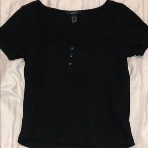 forever 21 black t shirt